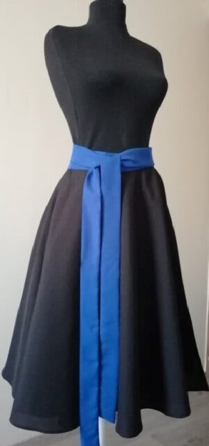 Körloknis próbaszoknya /  Fekete-kék övvel 007