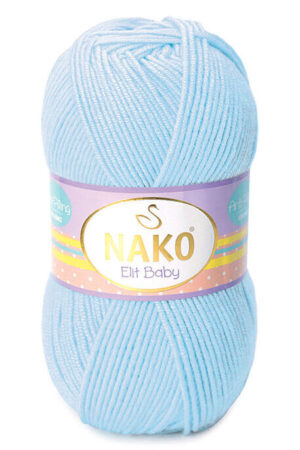 Nako Elit Baby Knitting Yarn 4687 Baby Blue Baby Yarn Nako Yarn Kalinlikweight 3 Incelight 16452 37 O
